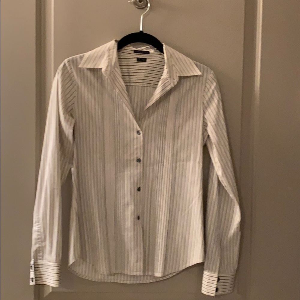 Theory button down tailored shirt, size P